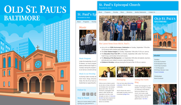 Old St. Paul's illustration and website